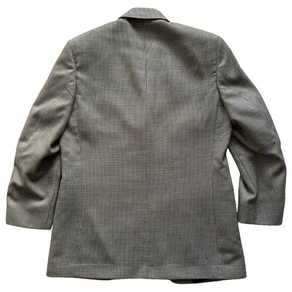 Gianfranco Ruffini Mens Houndstooth Blazer Size 40R Wool Blend Made In Colombia - Picture 2 of 12